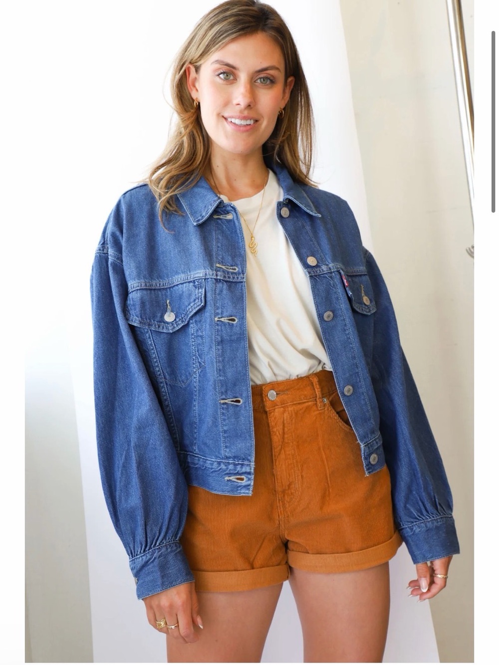 Levi’s Indigo Scrunchie Trucker Jean Jacket - Size Small